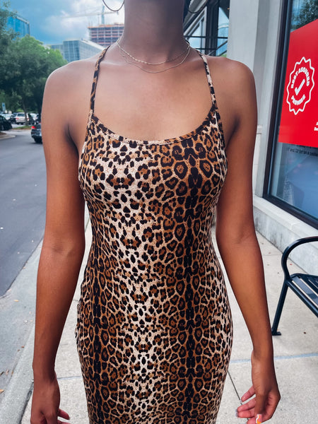 Sasha Leopard Dress