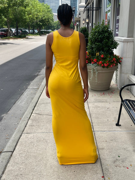 Nina Mustard Dress