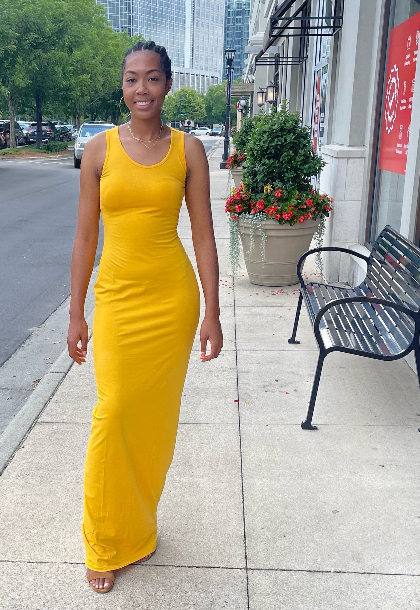 Nina Mustard Dress